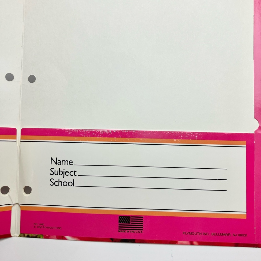 Vintage Folder Kitten Bundle of 2 80s School Supply 1987 - Picture 8 of 17